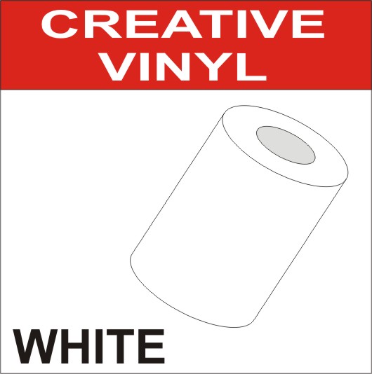 Creative Sign Making Vinyl - 1m x 22cm - WHITE Creative Sign Making Vinyl - 1m x 22cm - WHITE